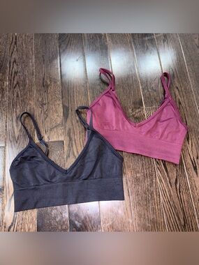 Lululemon Ebb To Street Bras (bundle of 2) black and maroon